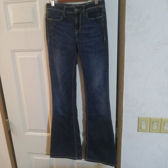 Buckle Dark Blue Flare & Wide Leg Jeans - Picture 4 of 9